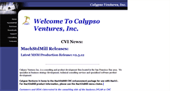Desktop Screenshot of calypsoventures.com