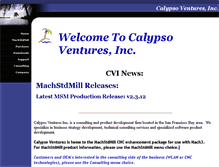 Tablet Screenshot of calypsoventures.com